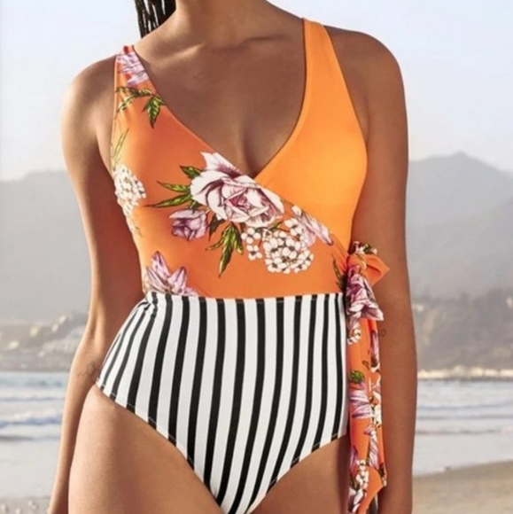 Cupshe Swim Nwt Cupshe One Piece Swimsuit Swim Whole Piece Orange